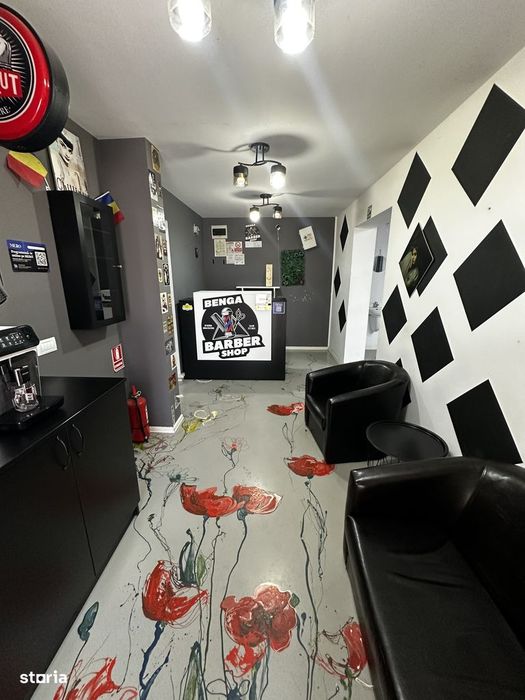 Spatiu Comercial stradal 46 mp, Zona Primaverii, dotat ca barber shop