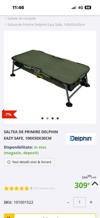 Saltea noua de primit pestele