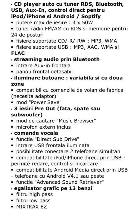 Pioneer deh x5700bt bluetooth/mp3