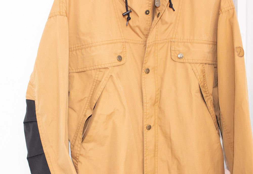 Fjallraven оригинално мъжко яке кафяво туристическо ловно XS-S