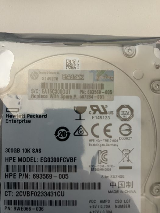 Нов неразопакован hot plug hdd HP for ProLiant