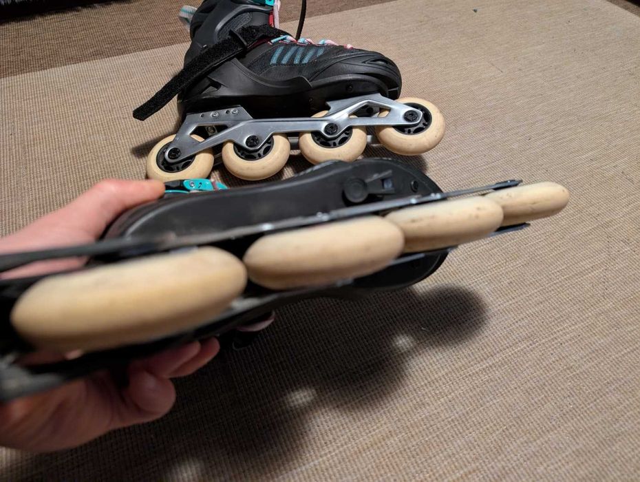 Role copii OXELO Fit 5 JR, reglabile EU 35–38