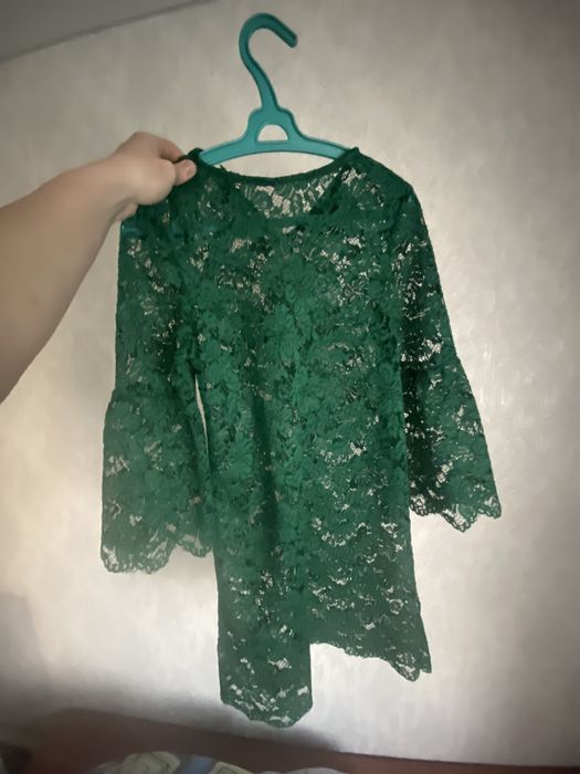 Платье сетка знленое