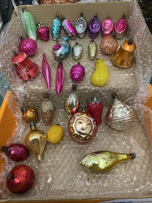 Игрушки ёлочные винтаж времён СССР