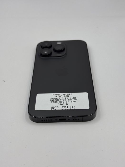 iphone 14 pro 128gb 100% Garantie 24 luni Grad B Rate - zonemag.ro