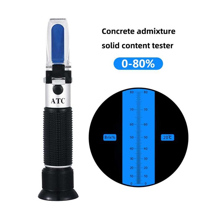 Рефрактометър за БЕТОН сухо вещество вода в бетон цимент рефрактомер