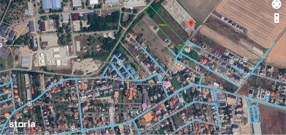 Oportunitate INVESTITIE , Teren 7750m2 Otopeni zona 23 AUGUST