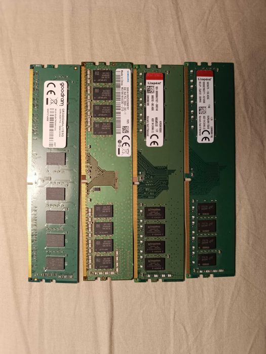 4 x 8gb  ddr4 kingston si samsung