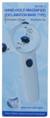 Lupa Cu Iluminarea Perimetrului Vizualizat, 2 LED