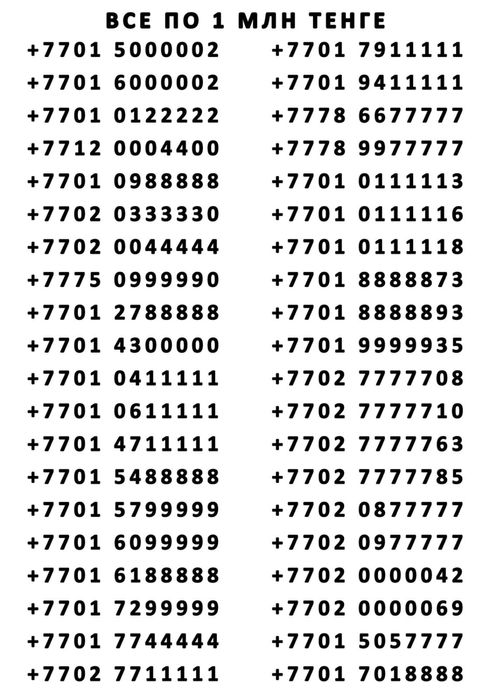 VIP Красивые Номера