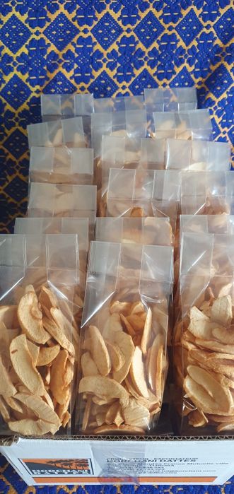 Chipsuri artizanale de mere – ediție limitată • 100% naturale
Chipsuri