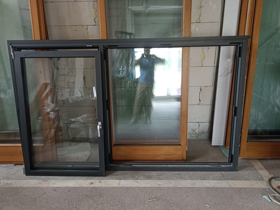 Tamplarie lemn stratificat cu baghete si geam termopan