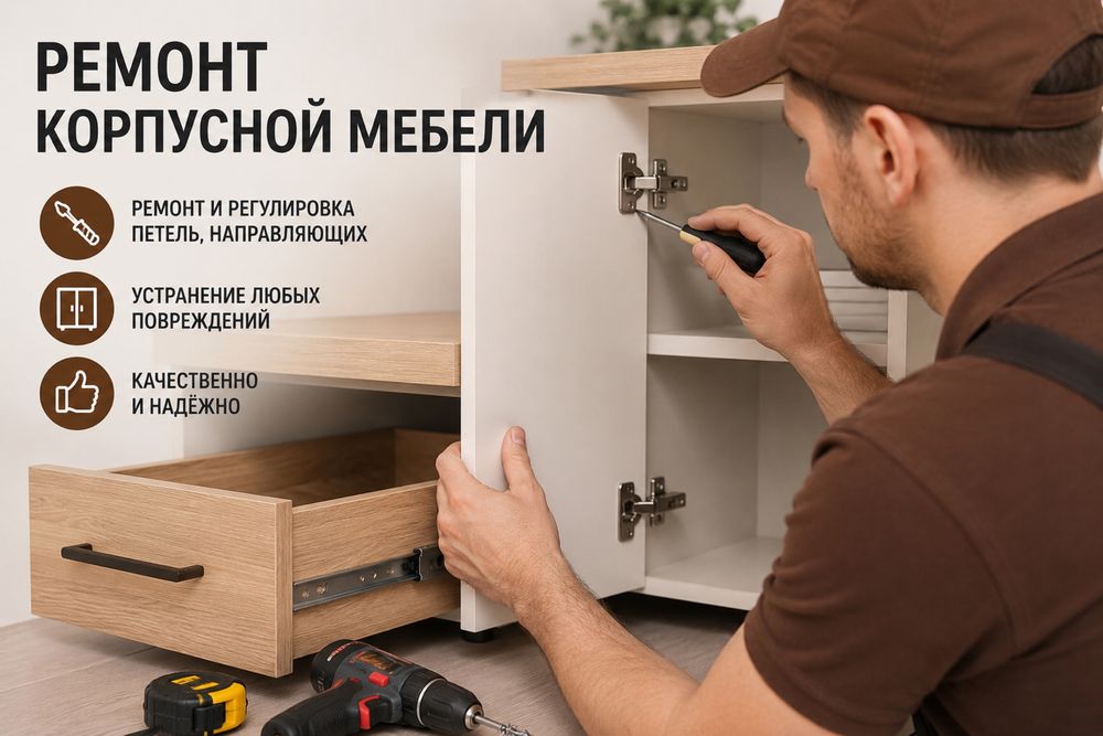 Ремонт Корпусной мебели. Сборка и Разборка мебели.