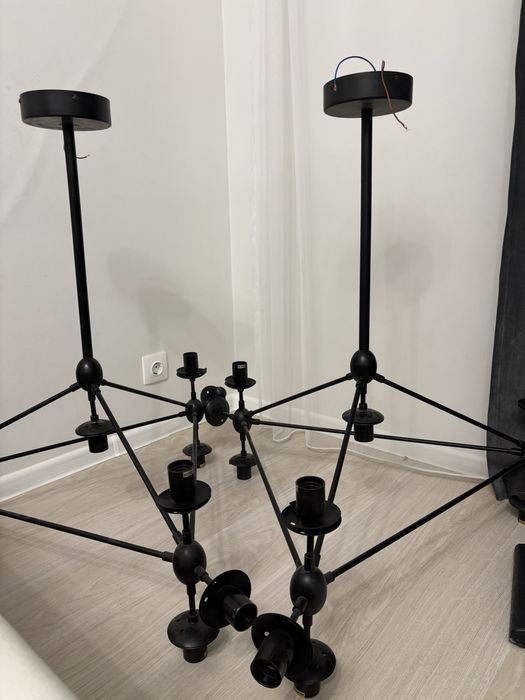 Стильные Черные  Люстры 3 шт