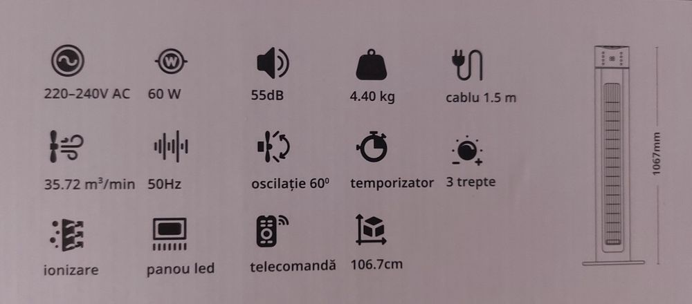 Ventilator tip TURN PAXTON VTD-60-1067, 60 W,