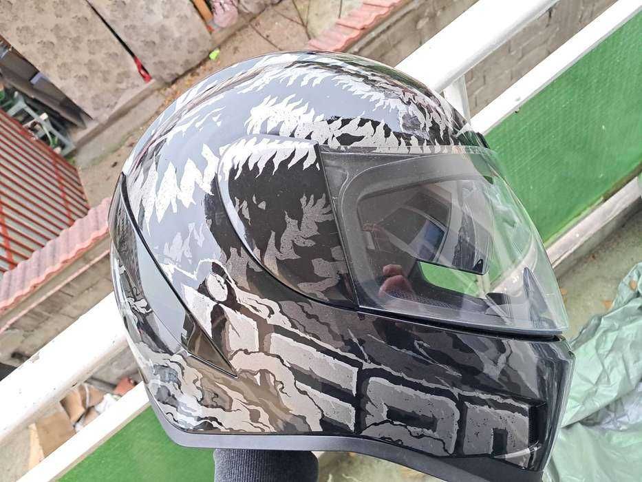 Casca moto atv ICON Airform LYCAN neagra