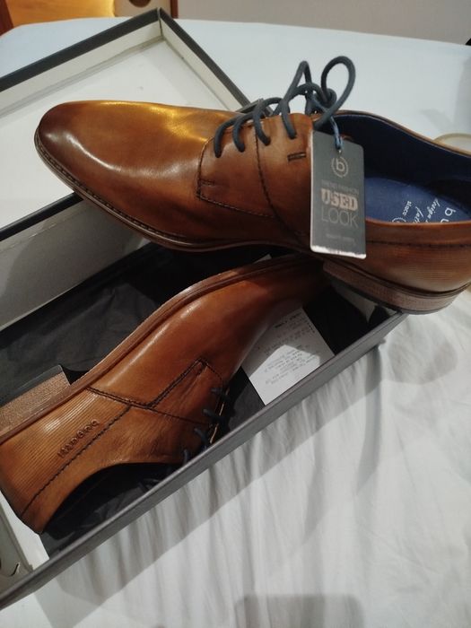 Официални кожени мъжки обувки естествена кожа