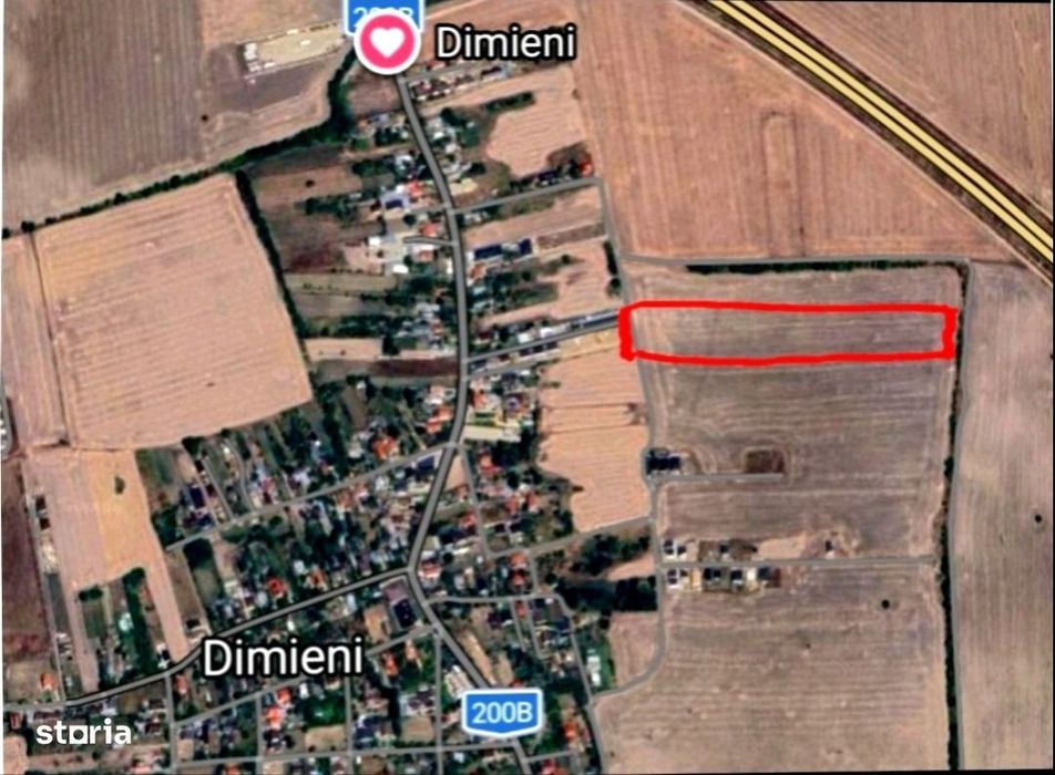 Teren intravilan Tunari–Dimieni, 20.867 mp, ideal investiție