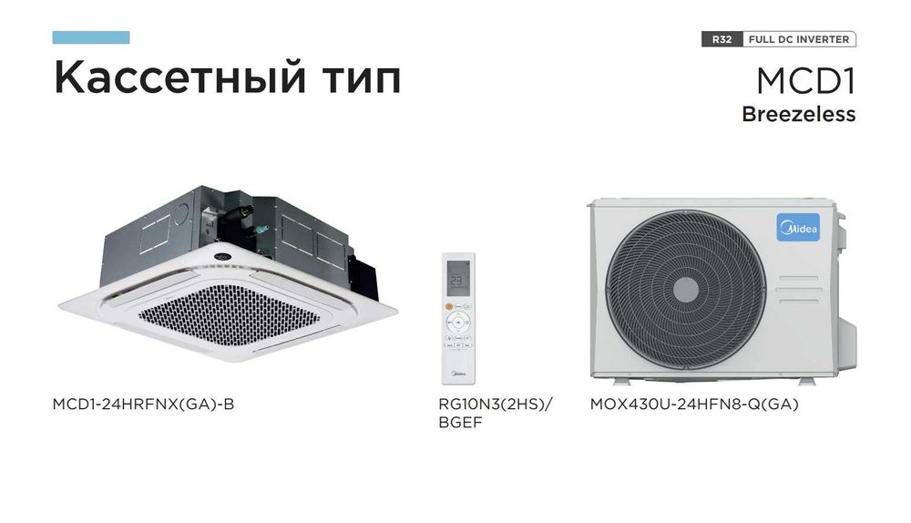 Мульти сплит система Midea M50-42 до 5 внутренних блоков. Доставка