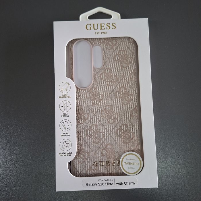 Силикон Guess за Samsung Galaxy S26 Ultra гръб кожен