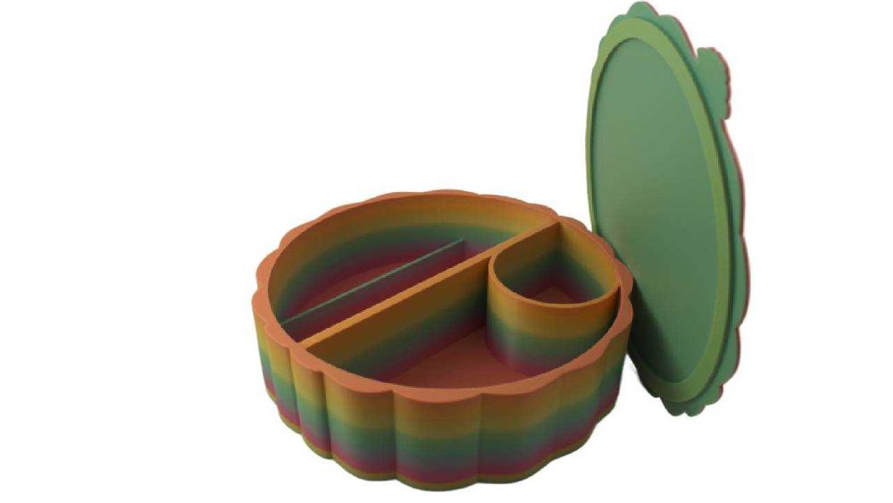 3D принтирана козметична кутия с капак