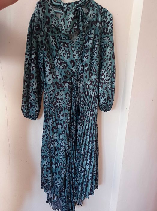 Rochie plisata din satin superba