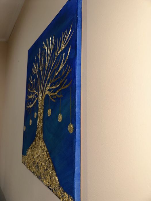 Ръчно рисувана картина “Дървото на парите”