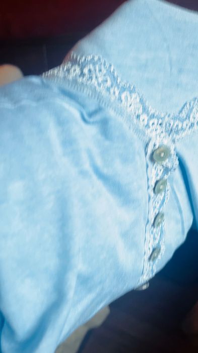 Комплект тънки блузки  в синьо и розово