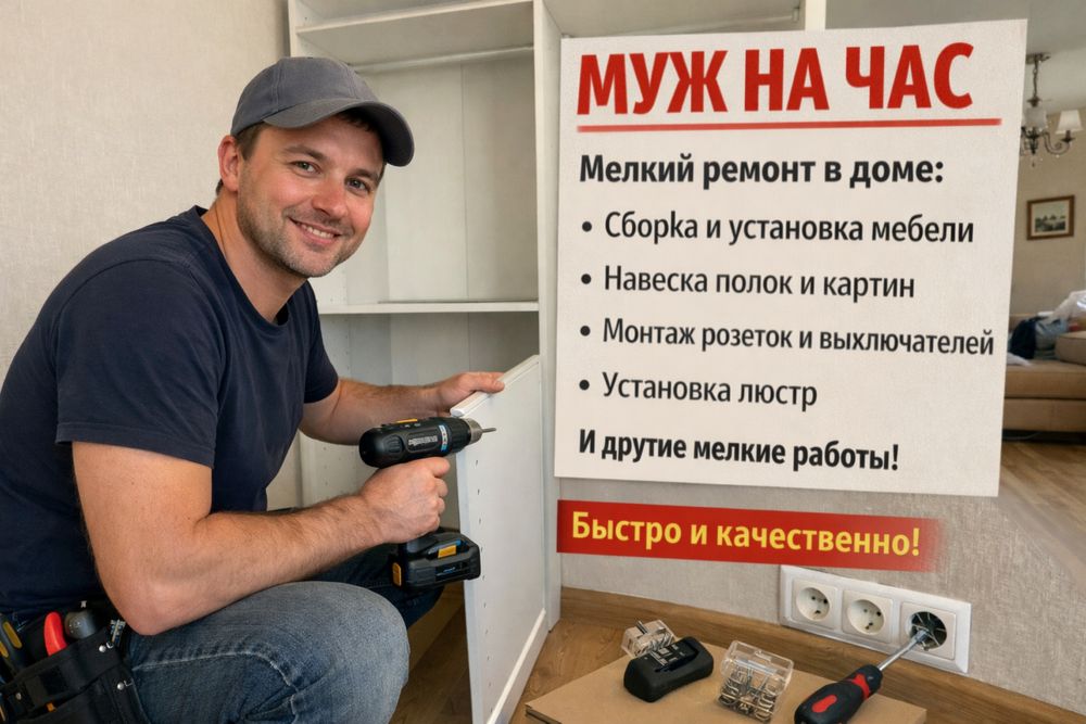 Муж на час работы