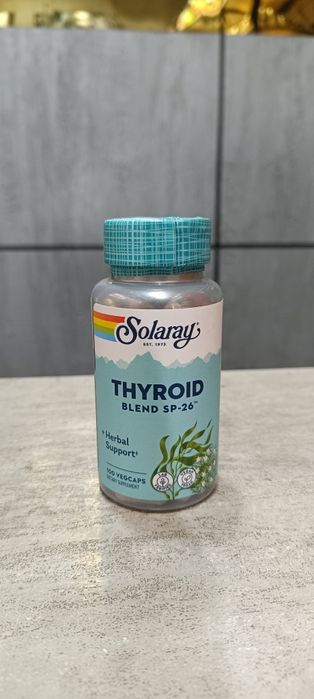 Solaray thyroid blend sp-26 100 veg capsules