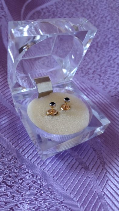 Серьги-медсплав позолота