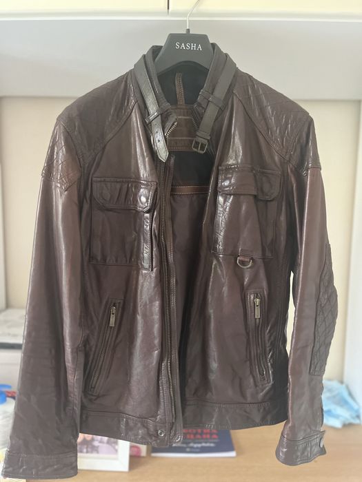 Мъжко кожено яке Масимо дути