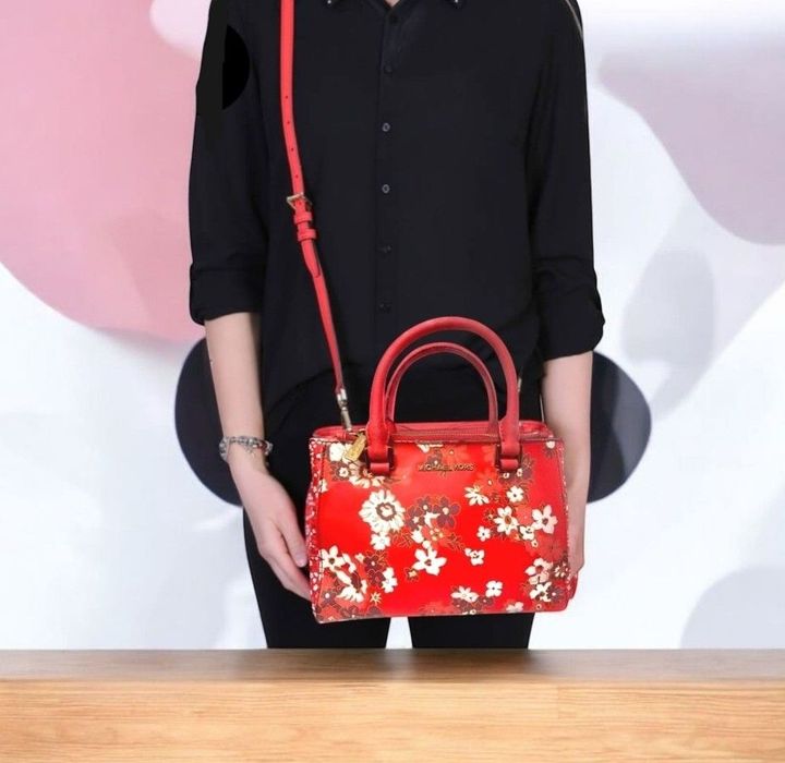 Michael Kors оригинална флорална дамска чанта