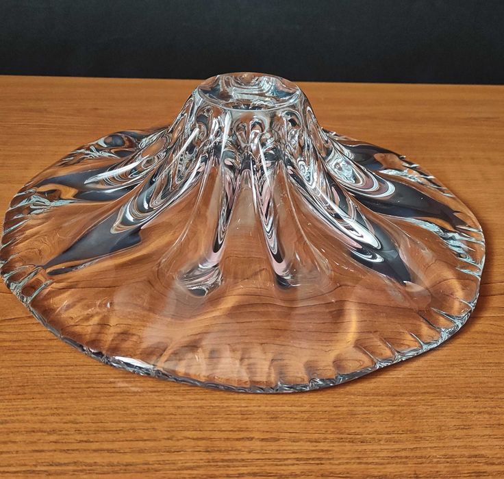 Голяма тежка кристална купа/фруктиера