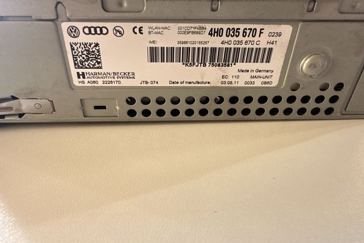 Unitate MMI Multimedia 3G 4h0035670f Audi A8 D4/4H [2010 - 2014]