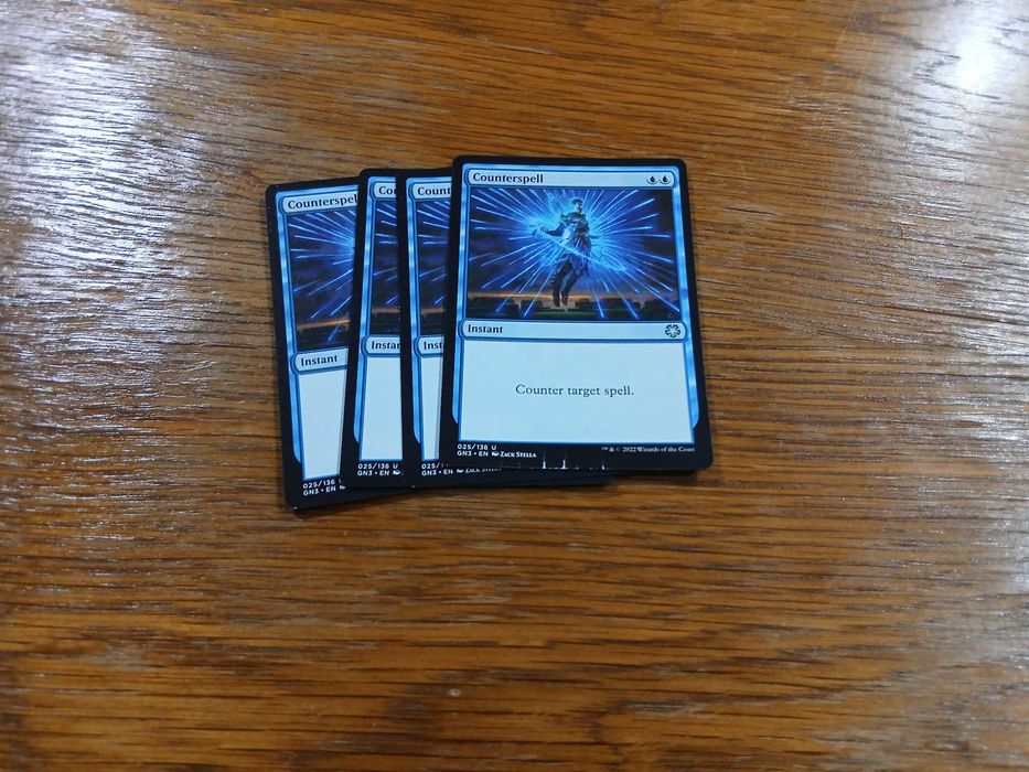 set 4 carti joc Counterspell (GN3) pt Magic The Gathering