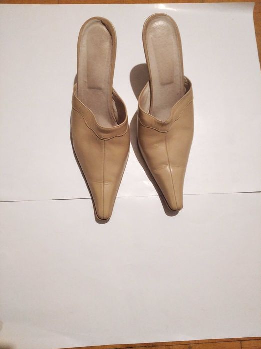 Pantofi dama piele crem/bej nr. 39