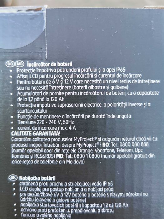 Încărcător baterii auto moto 12v 6v