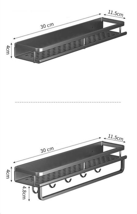 Набор полок 30 см, металл, 2 шт
