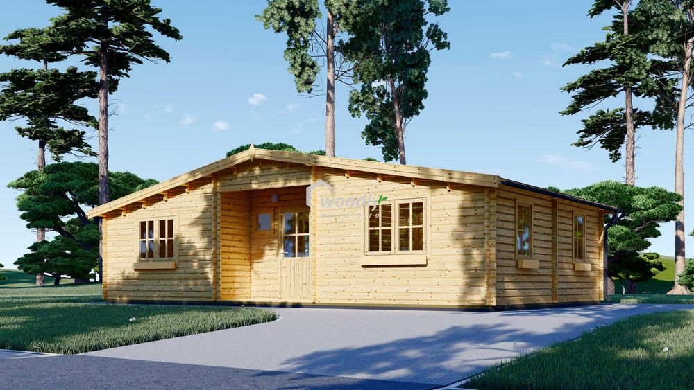 Casa din lemn, modulara, la cheie, de vanzare