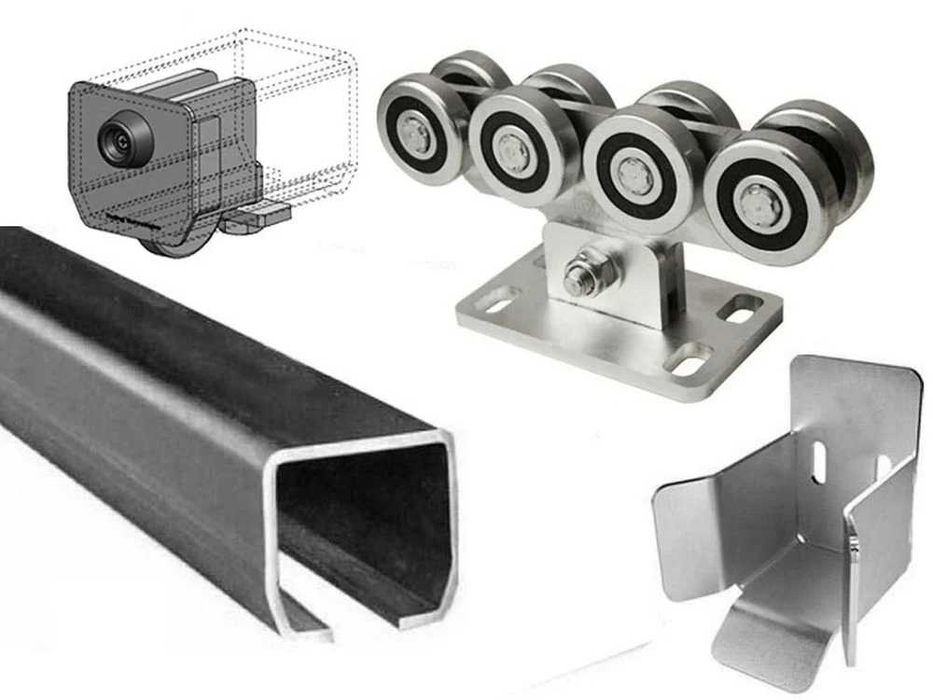 Poarta autoportanta / poarta culisanta in consola/ plasa dubla /