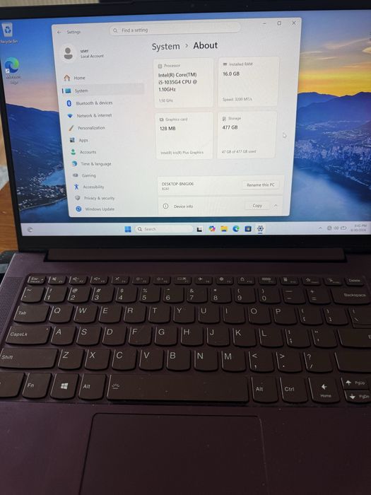 Laptop Lenovo yoga slim 7