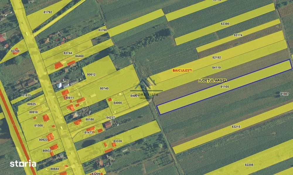 Teren intravilan 5.699 mp – Băiculești, jud. Argeș