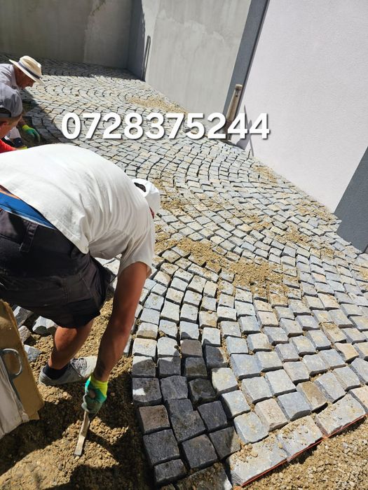 Piatră cubică transport și montaj