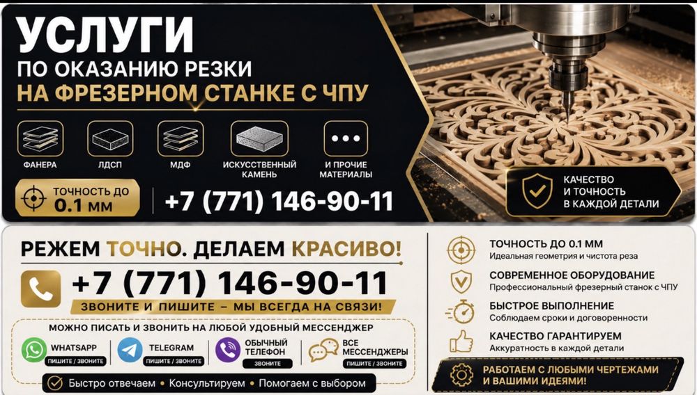Услуги фрезерной резки на ЧПУ