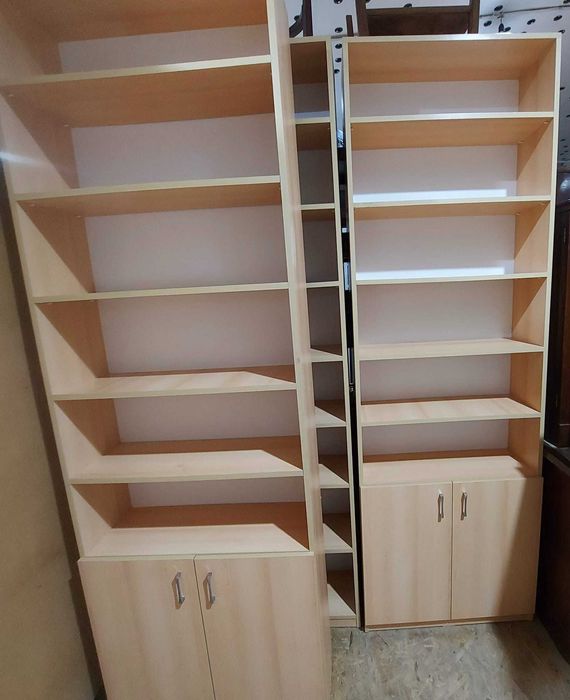 3 buc Dulap cu rafturi si spatii depozitare; Fiset; Biblioteca; Raft; Fiset