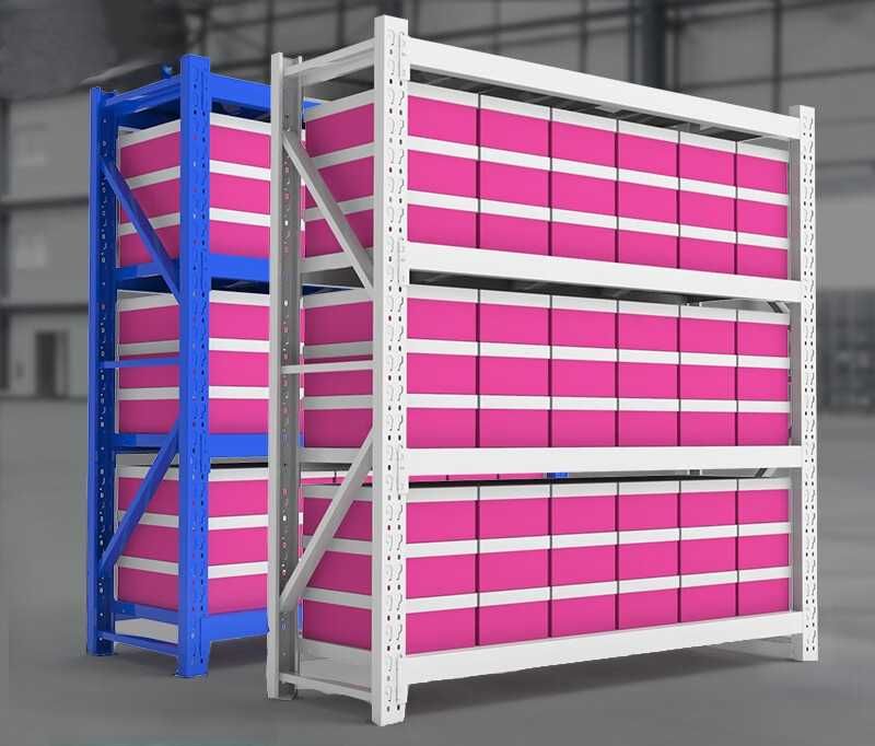 Складской стеллаж большой синий для тяжёлых грузов\Baland ko‘k javon