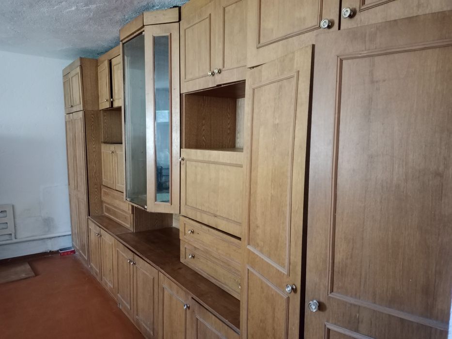 Стенка гостинной с шкафом