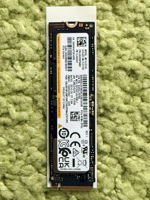 Western digital SSD 512GB M.2 2280 PCIe Gen3 x4 PC SN730