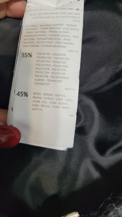 Palton din stofa cu lana- Mohito, marimea 36